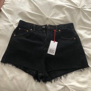 BDG Black Denim Shorts